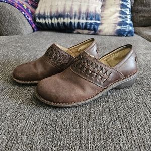 UGGS Australia Anila Slip OnClogs Women's  Brown Sheep Wool Lined